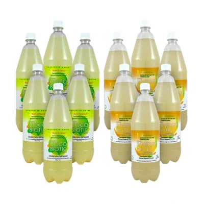 Mixed Carton (12x1.25lt) 6 x Cocobiotic Organic Gluten Free Liquid & 6 x Innergy Biotic Organic Gluten Free Liquid